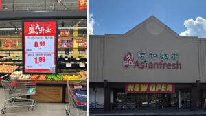 Interior de la nueva tienda Asianfresh en Nueva Jersey